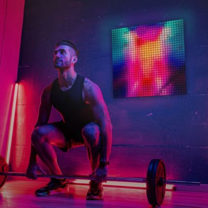 Twinkly - LED RGB Panel regulable SQUARES 64xLED 16x16 cm Wi-Fi