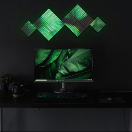 Twinkly - SET 6xLED RGB Panel regulable SQUARES 64xLED 16x16 cm Wi-Fi