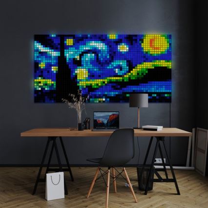 Twinkly - SET 6xLED RGB Panel regulable SQUARES 64xLED 16x16 cm Wi-Fi