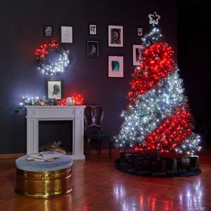 Twinkly - LED RGB Regulable Corona de Navidad PRE-LIT WREATH 50xLED diá. 61cm Wi-Fi