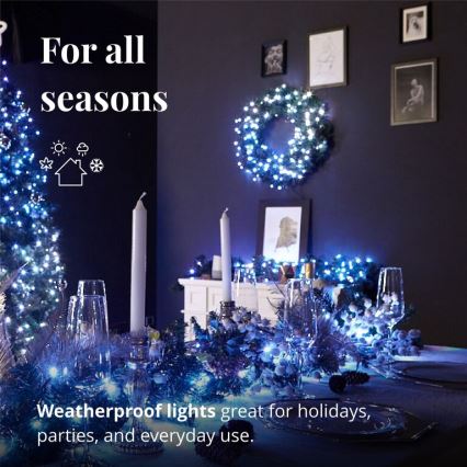 Twinkly - LED RGB Regulable Corona de Navidad PRE-LIT WREATH 50xLED diá. 61cm Wi-Fi