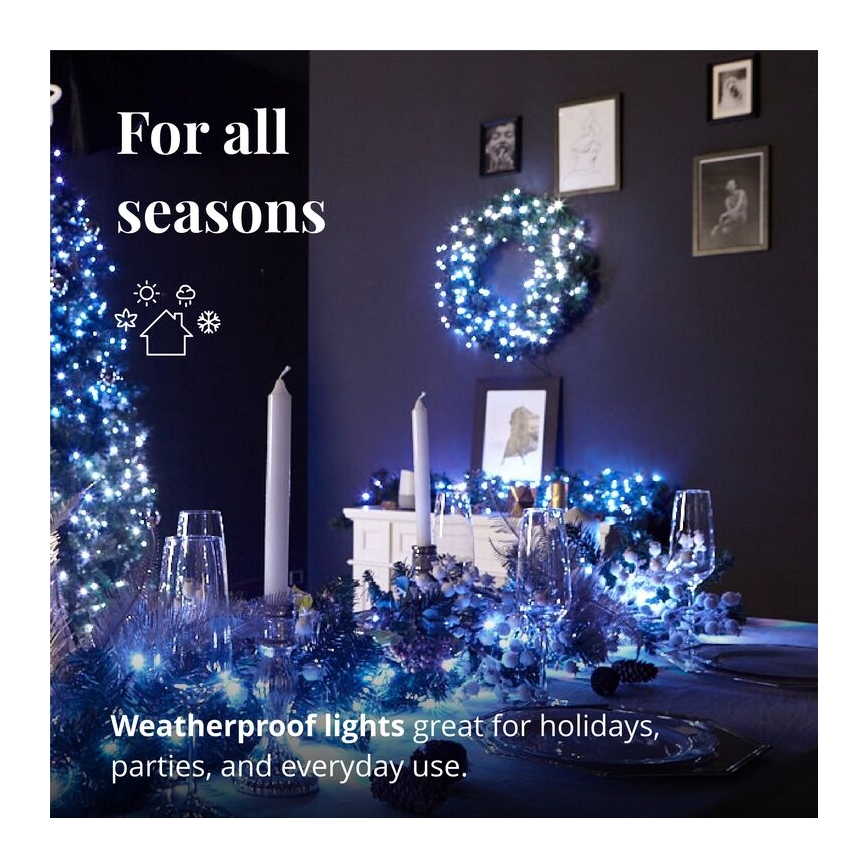 Twinkly - LED RGB Regulable Corona de Navidad PRE-LIT WREATH 50xLED diá. 61cm Wi-Fi