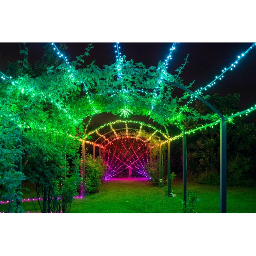 Twinkly - Guirnalda LED RGBW regulable para exterior STRINGS 250xLED 23,5m IP44 Wi-Fi