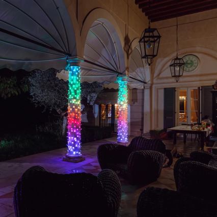 Twinkly - LED RGBW Regulable exterior Cinta de Navidad STRINGS 250xLED 23,5m IP44 Wi-Fi