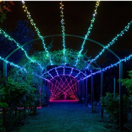 Twinkly - LED RGBW Regulable exterior Cinta de Navidad STRINGS 250xLED 23,5m IP44 Wi-Fi