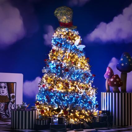 Twinkly - LED RGBW Regulable exterior Cinta de Navidad STRINGS 250xLED 23,5m IP44 Wi-Fi