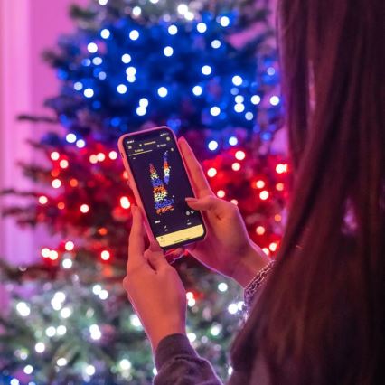 Twinkly - LED RGBW Regulable exterior Cinta de Navidad STRINGS 250xLED 23,5m IP44 Wi-Fi