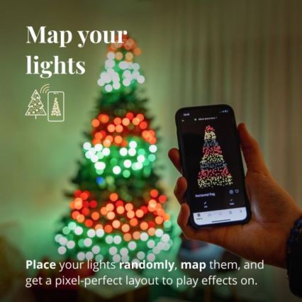 Twinkly - LED RGBW Regulable exterior Cinta de Navidad STRINGS 250xLED 23,5m IP44 Wi-Fi