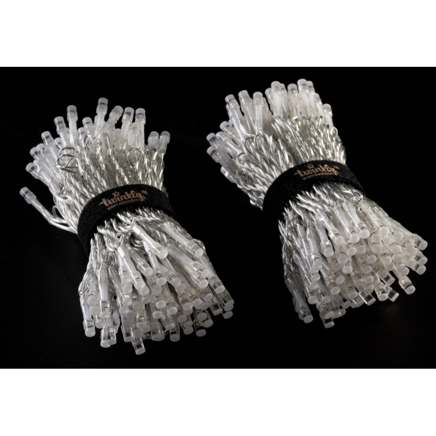 Twinkly - LED RGBW Regulable exterior Cinta de Navidad STRINGS 250xLED 23,5m IP44 Wi-Fi