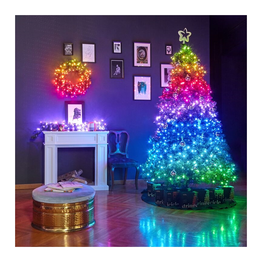 Twinkly - LED RGB Regulable exterior Cinta de Navidad STRINGS 250xLED 23,5m IP44 Wi-Fi