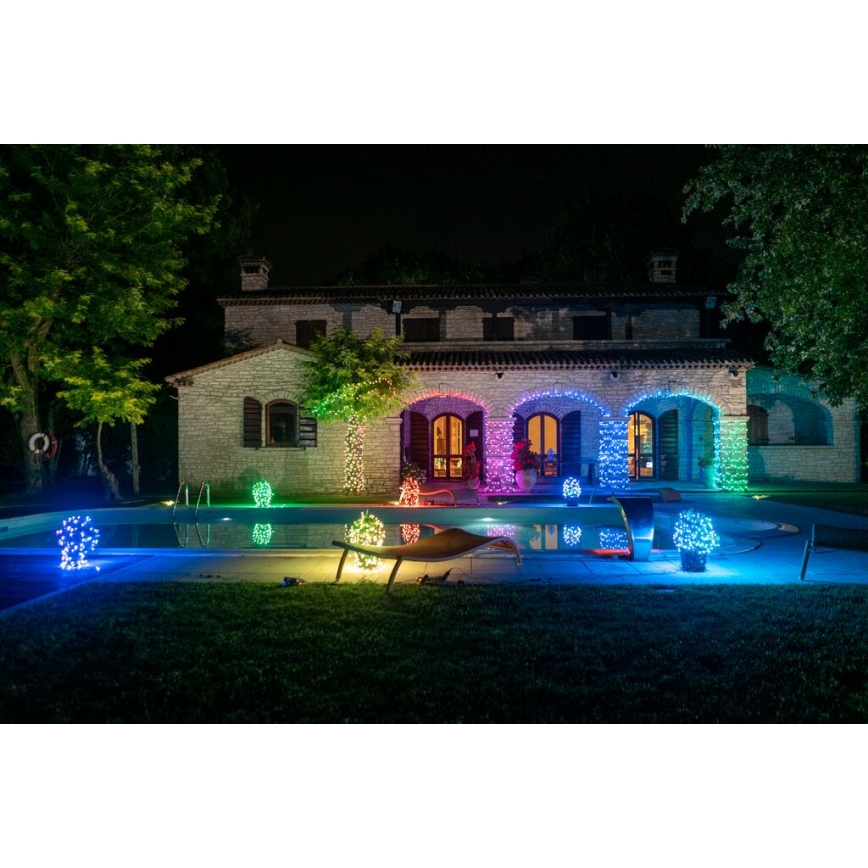 Twinkly - LED RGB Regulable exterior Cinta de Navidad STRINGS 250xLED 23,5m IP44 Wi-Fi