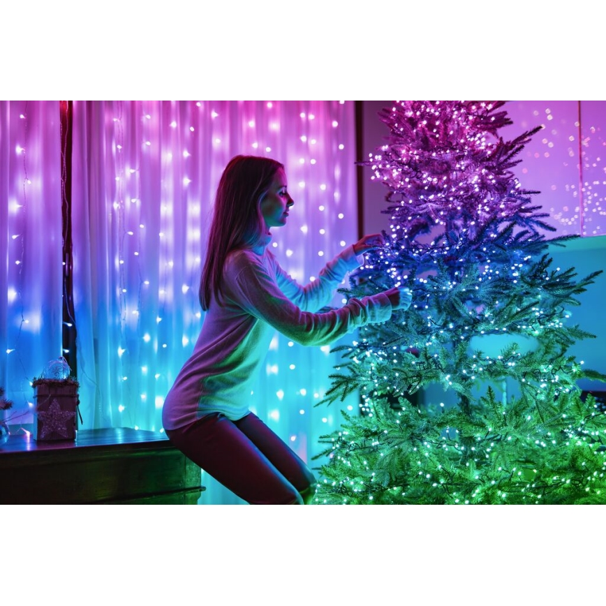 Twinkly - LED RGB Regulable exterior Cinta de Navidad STRINGS 250xLED 23,5m IP44 Wi-Fi