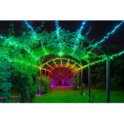 Twinkly - Guirnalda exterior regulable LED RGB STRINGS 250xLED 23,5m IP44 Wi-Fi