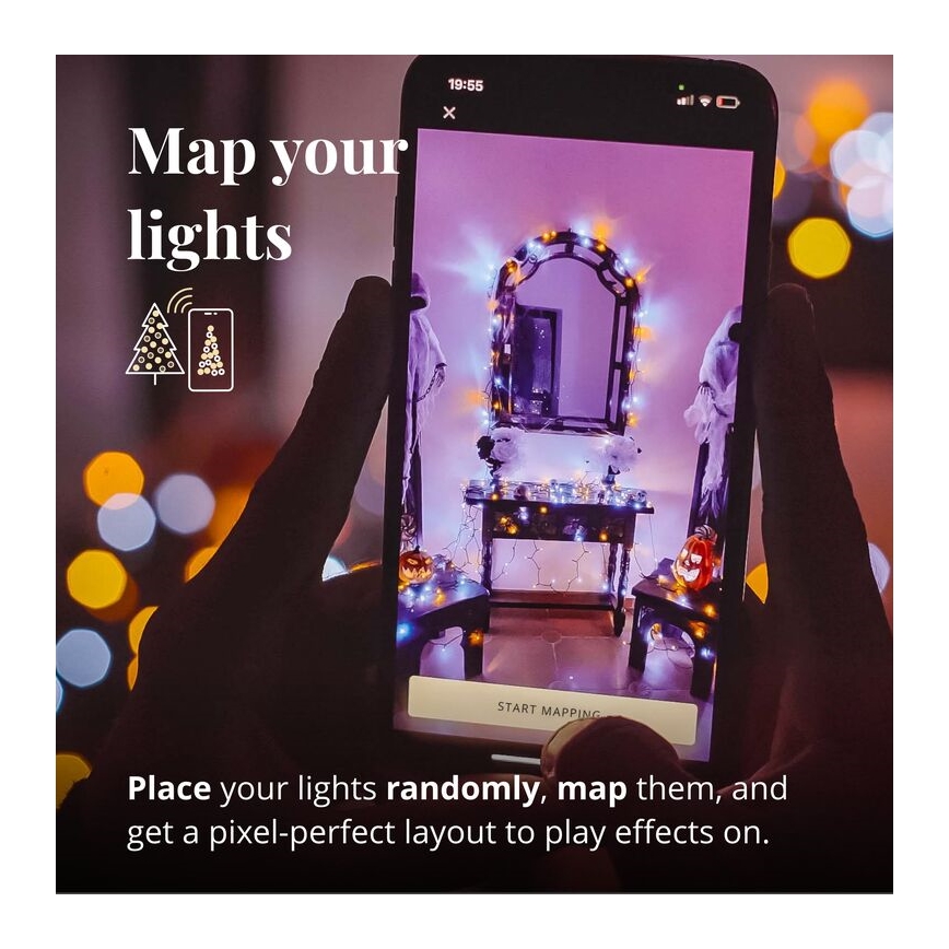 Twinkly - LED Regulable exterior Cinta de Navidad STRINGS 400xLED 35,5m IP44 Wi-Fi