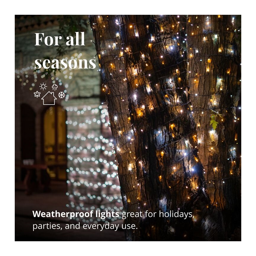 Twinkly - LED Regulable exterior Cinta de Navidad STRINGS 400xLED 35,5m IP44 Wi-Fi