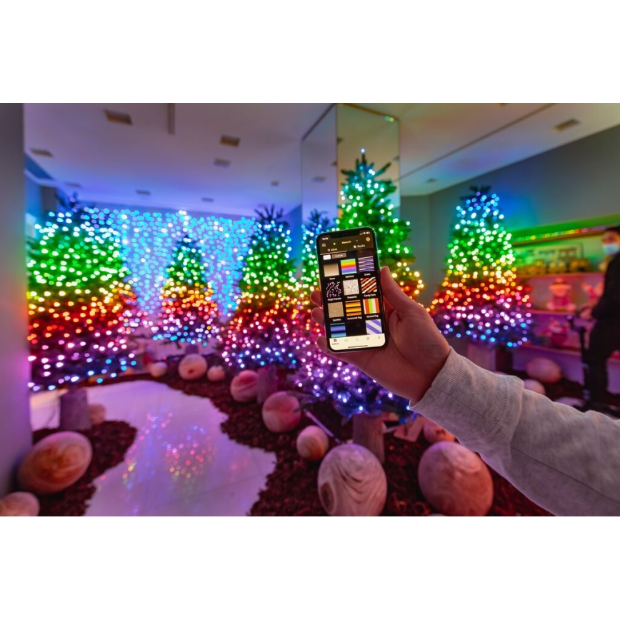 Twinkly - LED RGB Regulable exterior Cinta de Navidad STRINGS 400xLED 35,5m IP44 Wi-Fi