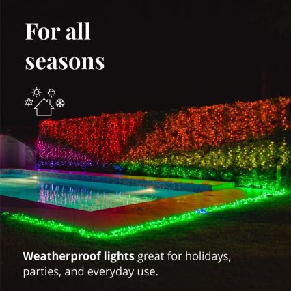 Twinkly - LED RGB Regulable exterior Cinta de Navidad STRINGS 400xLED 35,5m IP44 Wi-Fi