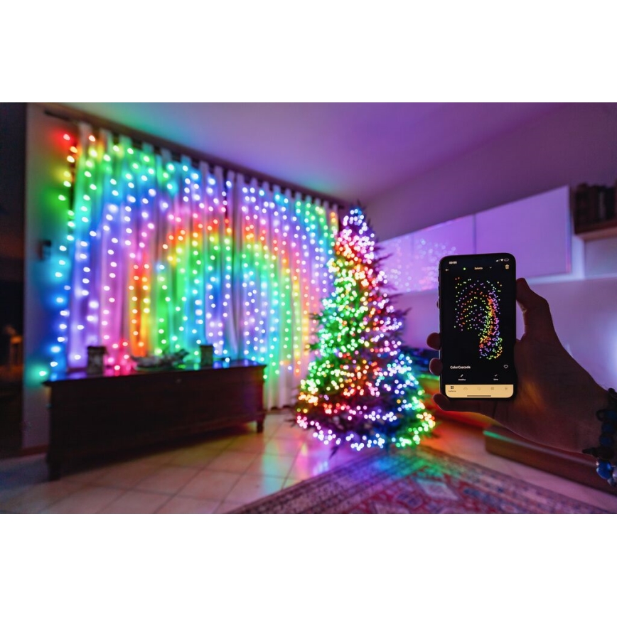 Twinkly - LED RGBW Cadena de Navidad regulable para exteriores STRINGS 600xLED 51,5m IP44 Wi-Fi