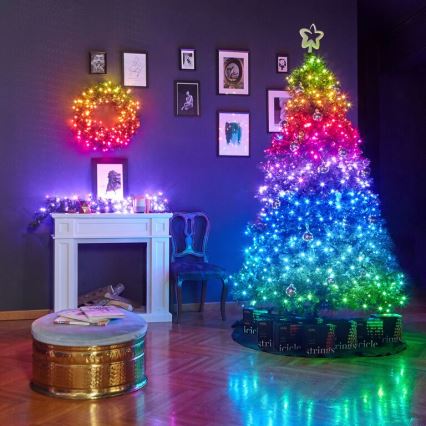 Twinkly - Cadena de Navidad LED RGB regulable para exteriores STRINGS 600xLED 51,5m IP44 Wi-Fi