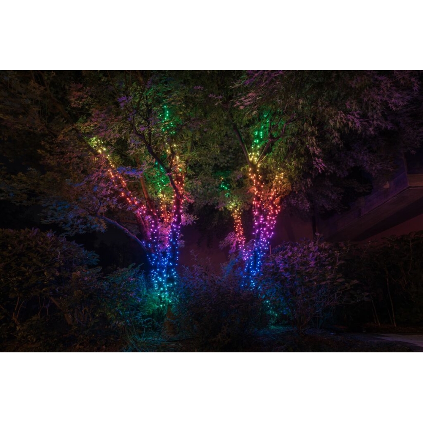 Twinkly - Cadena de Navidad LED RGB regulable para exteriores STRINGS 600xLED 51,5m IP44 Wi-Fi