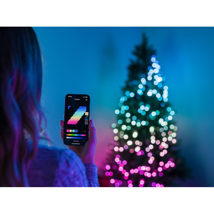 Twinkly TWS750STP-BEU - Cadena LED RGB regulable para exteriores 63,5m IP44 Wi-Fi