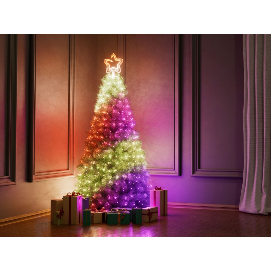 Twinkly - Estrella de Navidad LED RGB regulable 76xLED USB Wi-Fi