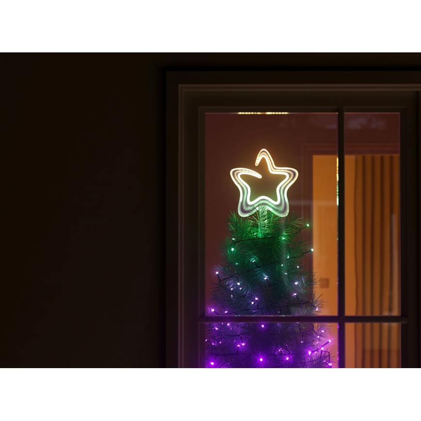 Twinkly - Estrella de Navidad LED RGB regulable 76xLED USB Wi-Fi