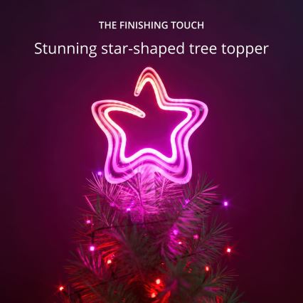 Twinkly - Estrella de Navidad LED RGB regulable 76xLED USB Wi-Fi
