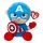 TY - Juguete de peluche SOFT CAPTAIN AMERICA Marvel 15 cm