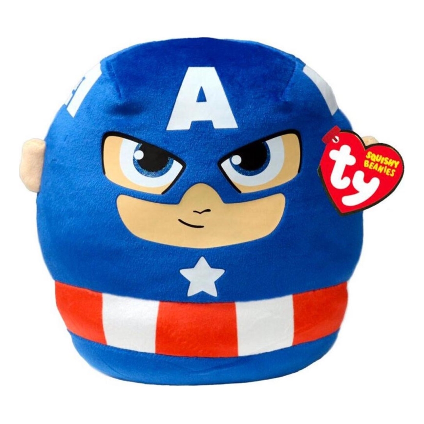 TY - Juguete de peluche Squishy CAPTAIN AMERICA 22 cm