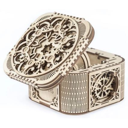 Ugears - 3D puzzle mecánico de madera Jewelry box