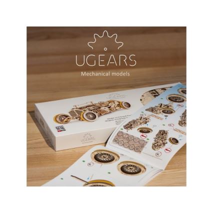 Ugears - Puzzle mecánico 3D de madera U9 Auto Grand Prix