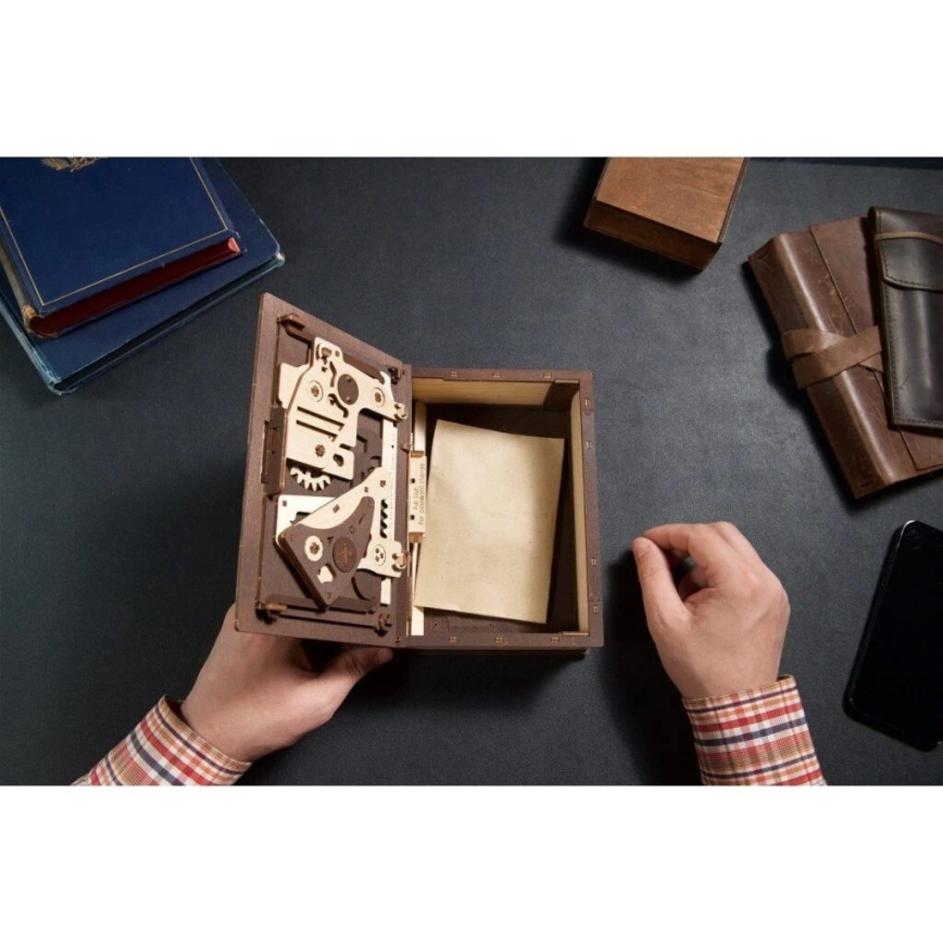 Ugears - Rompecabezas mecánico 3D de madera Libro de los Secretos