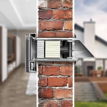 Unidad de recuperación de calor para habitaciones 12W Wi-Fi Tuya + control remoto