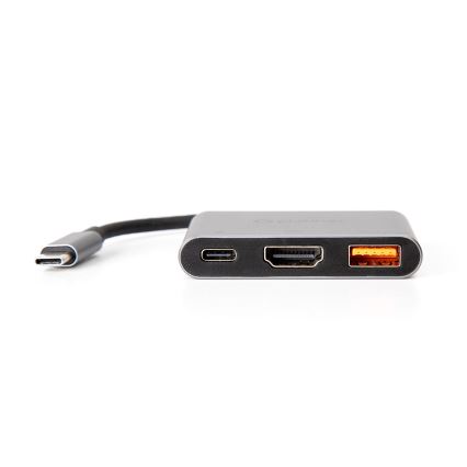USB hub 3en1 100W HDMI 4K
