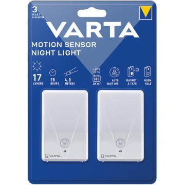 Varta 16624101402 - SET DE 2x Lámparas LED de orientación con sensor NIGHT LIGHT LED/3xAAA