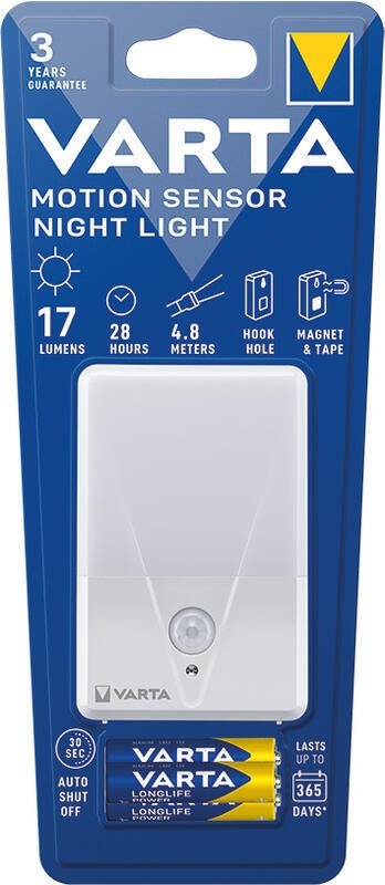 Varta 16624101421 - Lámpara LED de orientación con sensor NIGHT LIGHT LED/3xAAA