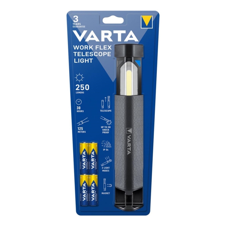 Varta 18646101421 - Linterna LED WORK FLEX LED/4xAA IP54
