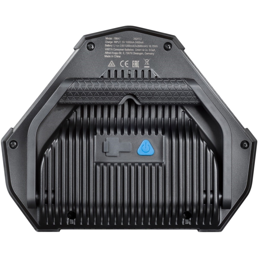 Varta 18647101401 - Linterna LED portátil WORK FLEX LED/12W/5V 5200mAh IP54