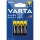 Varta 2003 - pack de 4 pilas de zinc-carbono SUPER HEAVY DUTY AAA 1,5 V