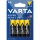 Varta 2006 - 4 unidades Pilas de zinc-carbono SUPER HEAVY DUTY AA 1,5V