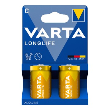 Varta 4114101422 - 2 pz Batería alcalina LONGLIFE LR14/C 1,5V