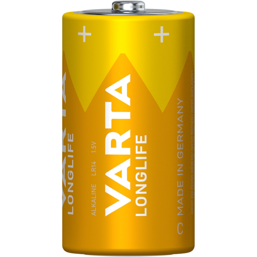 Varta 4114101422 - 2 pz Batería alcalina LONGLIFE LR14/C 1,5V