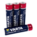 Varta 4703101404 - 4 uds Pila alcalina LONGLIFE AAA 1,5V