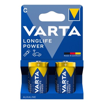 Varta 4914121422 - 2 pz Batería alcalina LONGLIFE POWER LR14/C 1,5V