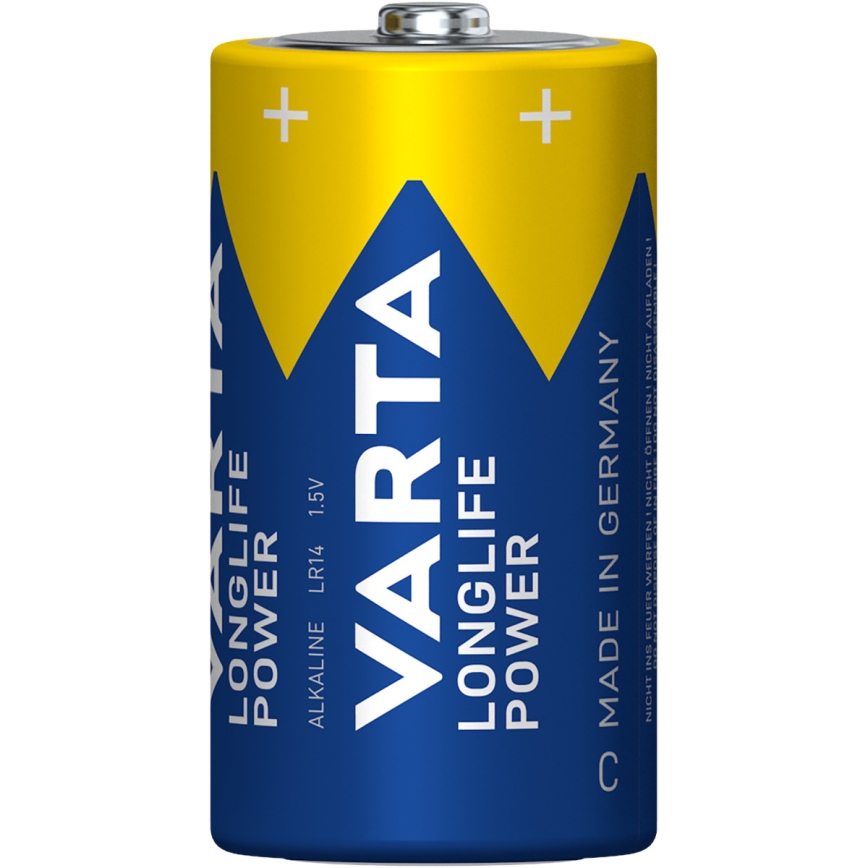 Varta 4914121422 - 2 pz Batería alcalina LONGLIFE POWER LR14/C 1,5V