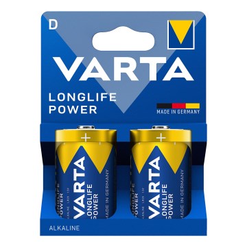 Varta 4920121422 - 2 pz Batería alcalina LONGLIFE POWER LR20/D 1,5V