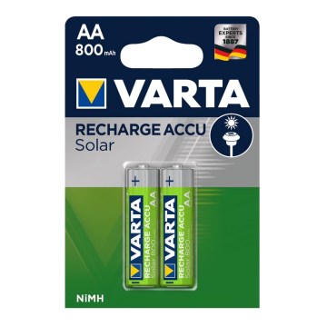Varta 56736 - 2 unidades Baterías recargables SOLAR ACCU AA NiMH/800mAh/1,2V