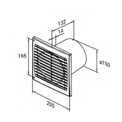 Ventilador 150 S AXIALNI 9301