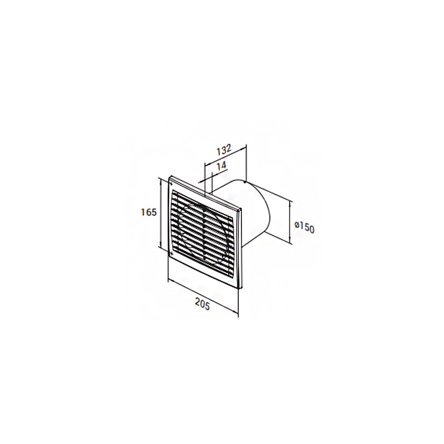 Ventilador 150 S AXIALNI 9301